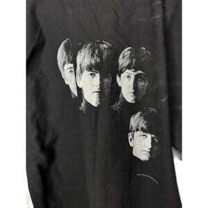 Vintage Beatles 1996‎ Apple Corps limited black oversized top L